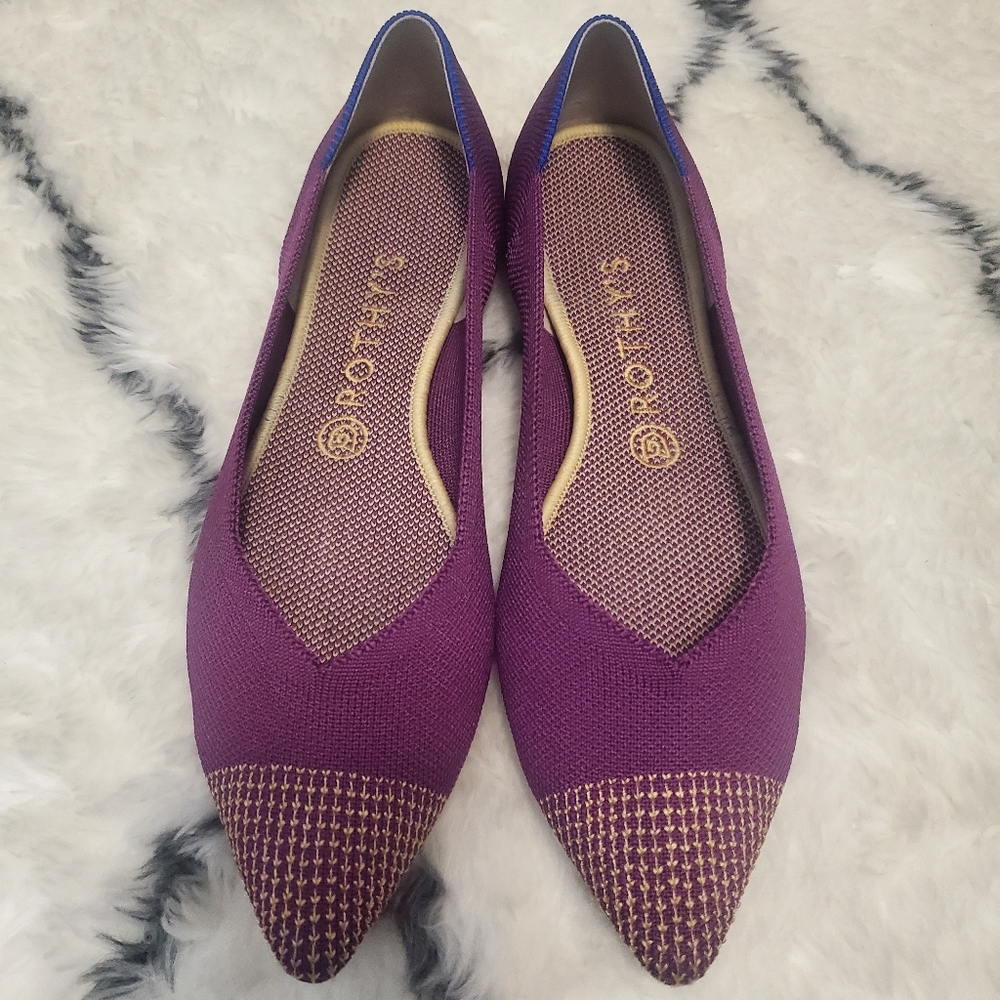 Rothy’s Mulberry points Size 10